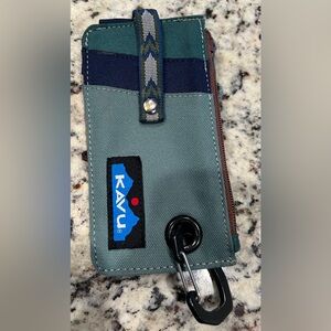 KAVU Blue and Green Phone Holster with Carabiner